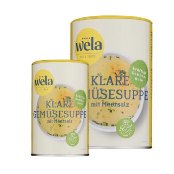 Wela Klare Gemüsesuppe mit Meersalz gekörnt