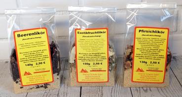 Liköransatzmischungen 3er Set "Früchte"