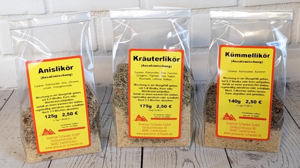 Liköransatzmischungen 3er Set "Kräuter"